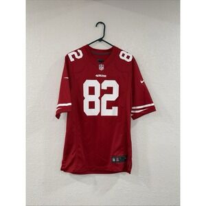 Mario Manningham Number 82 San Francisco 49ERS NIKE On Field Jersey Men's Medium